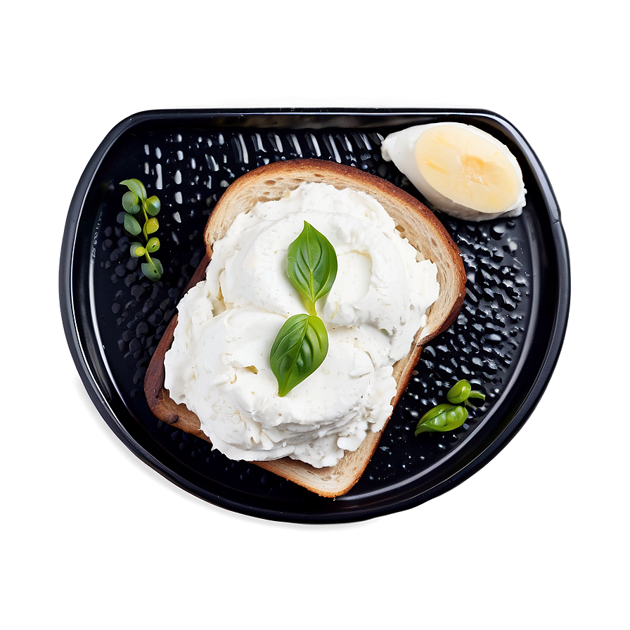 Toast With Ricotta Png Sqw19