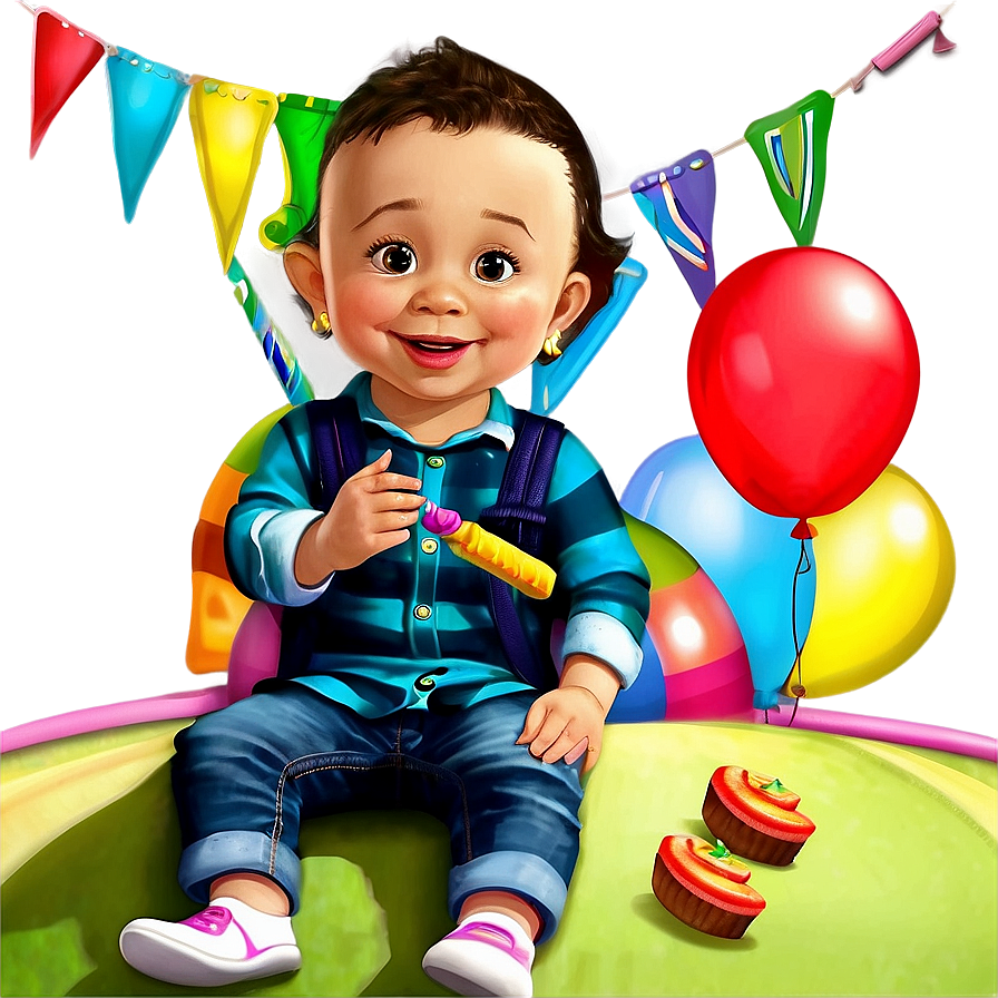 Toddler Birthday Party Png Dub