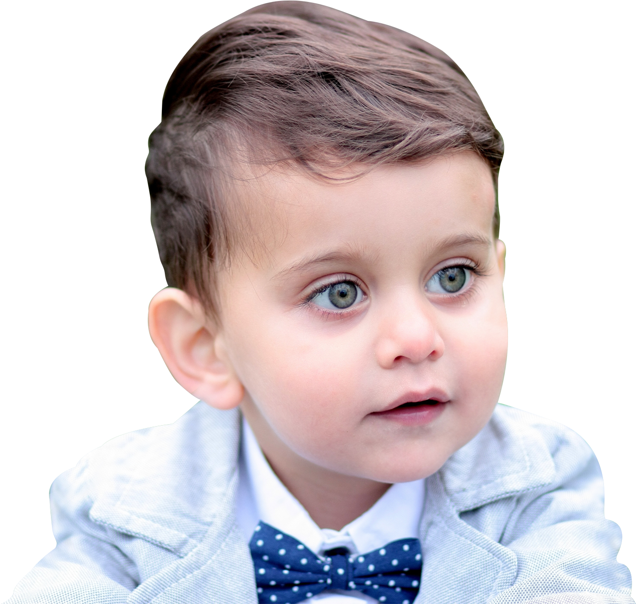 Toddler Boy Blue Eyes Bowtie