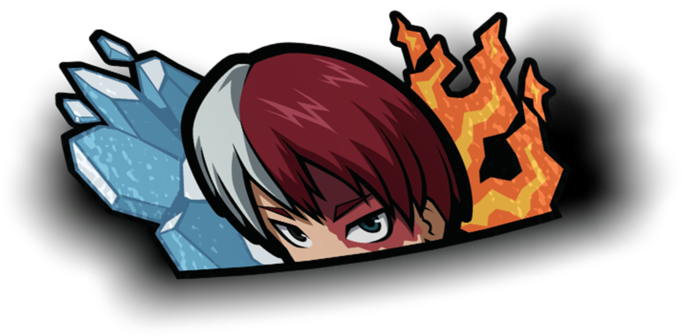 Todoroki Half Ice Half Fire Graphic