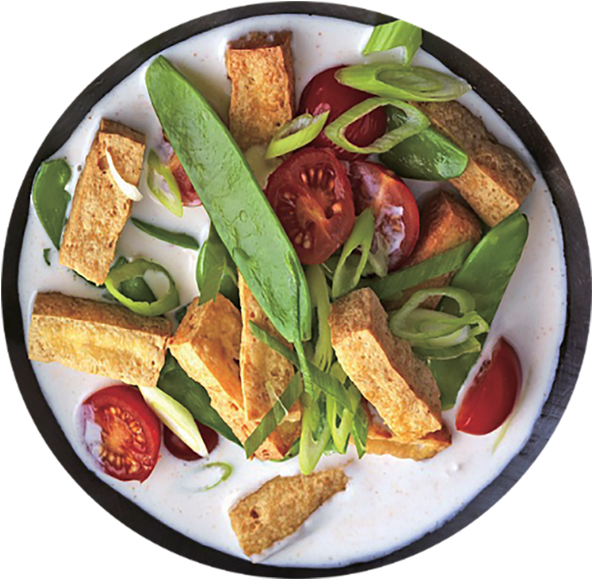 Tofu Salad Fresh Vegetables