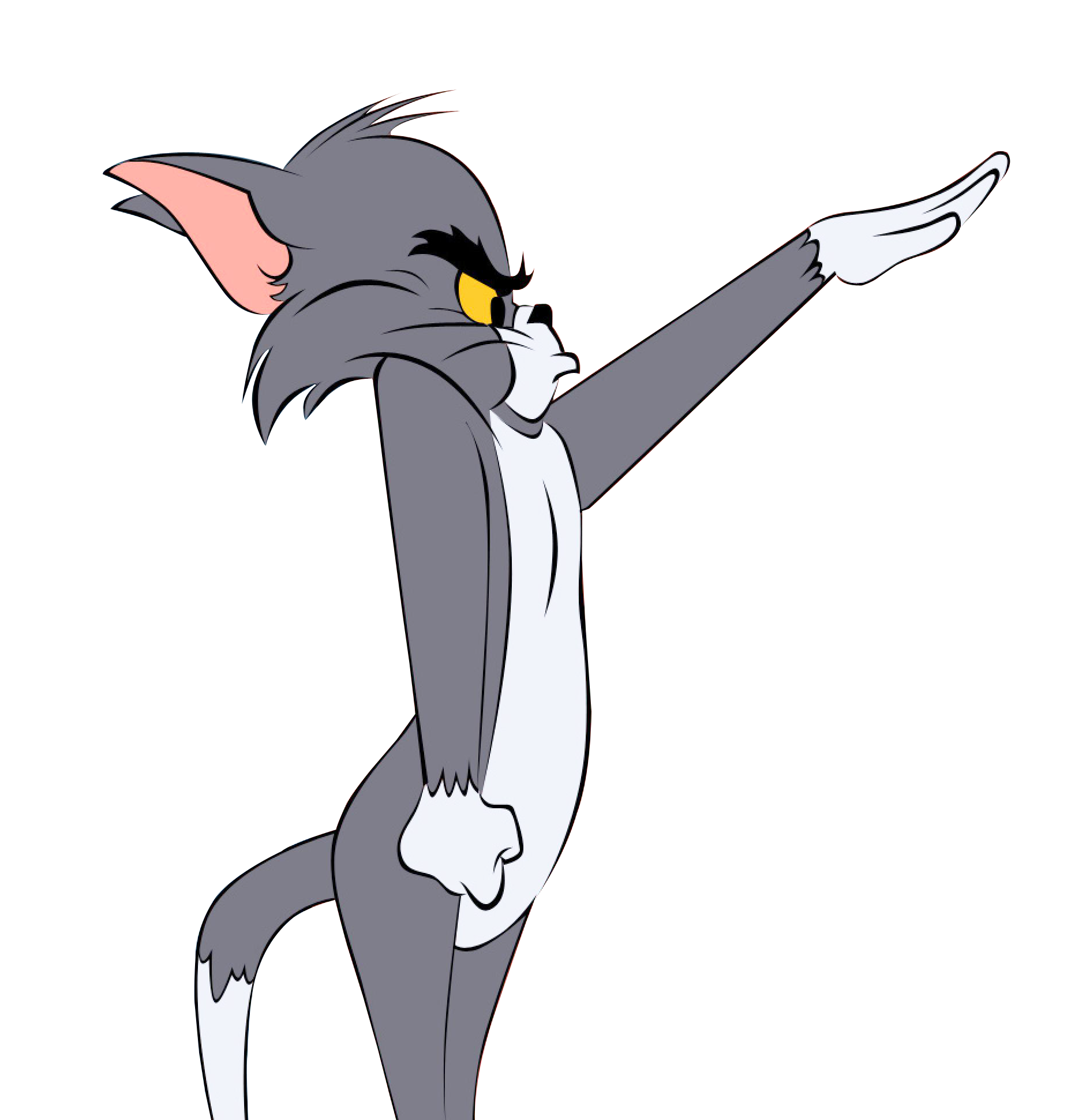 Tom Cartoon Character Dabbing Pose