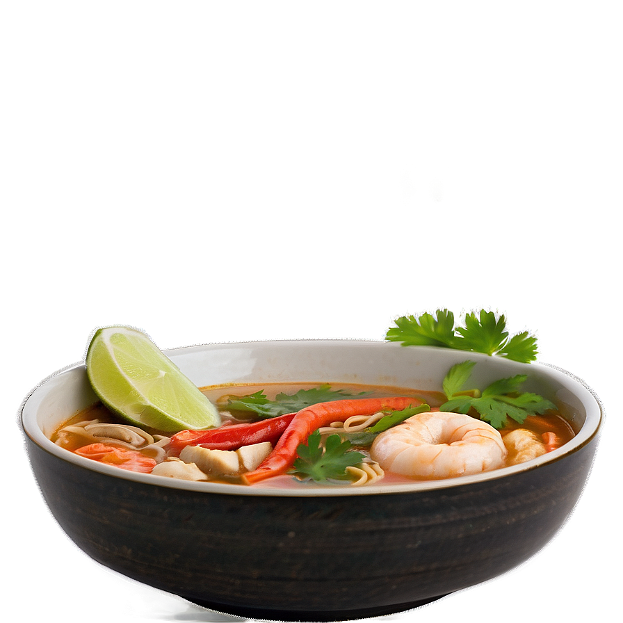 Tom Yum Noodle Soup Png 05242024