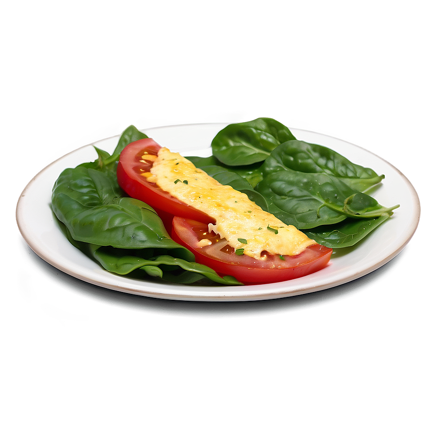 Tomato And Spinach Omelette Png Eaq