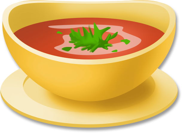 Tomato Soup Cartoon Illustration