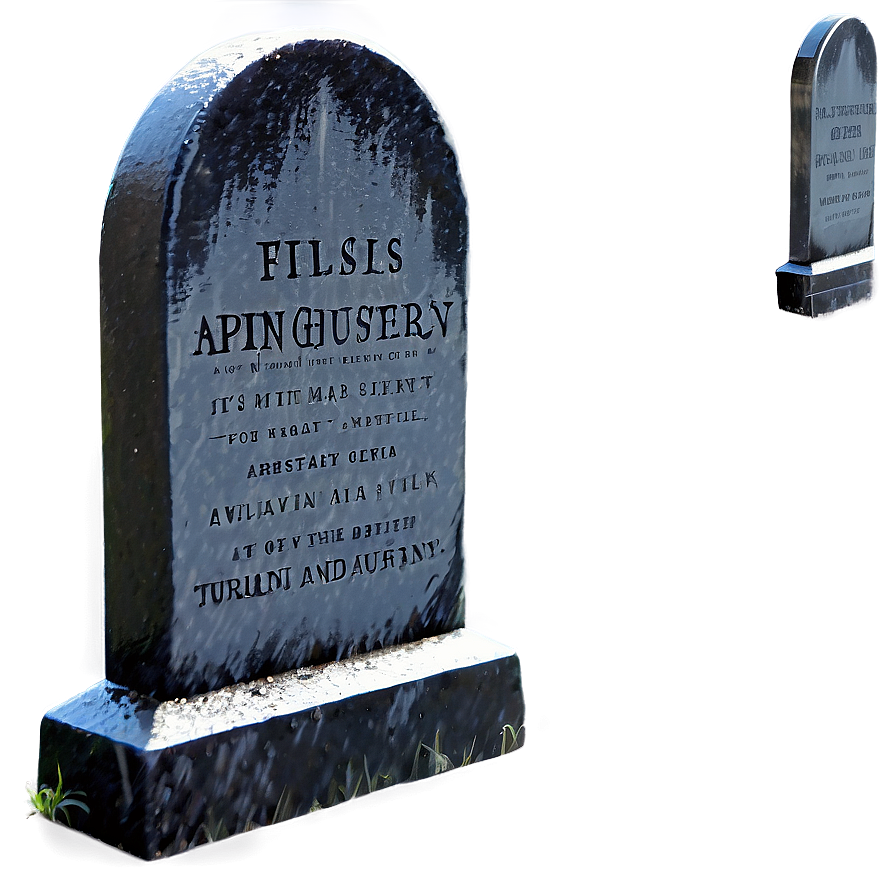 Tombstone In Rain Png 32