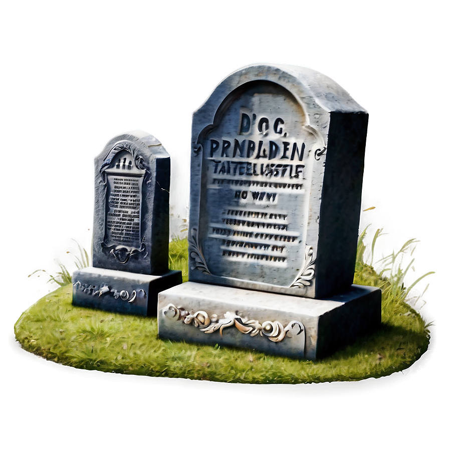 Tombstone With Dog Png 41