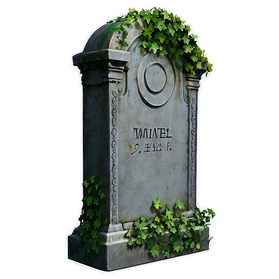 Tombstone With Ivy Png 25