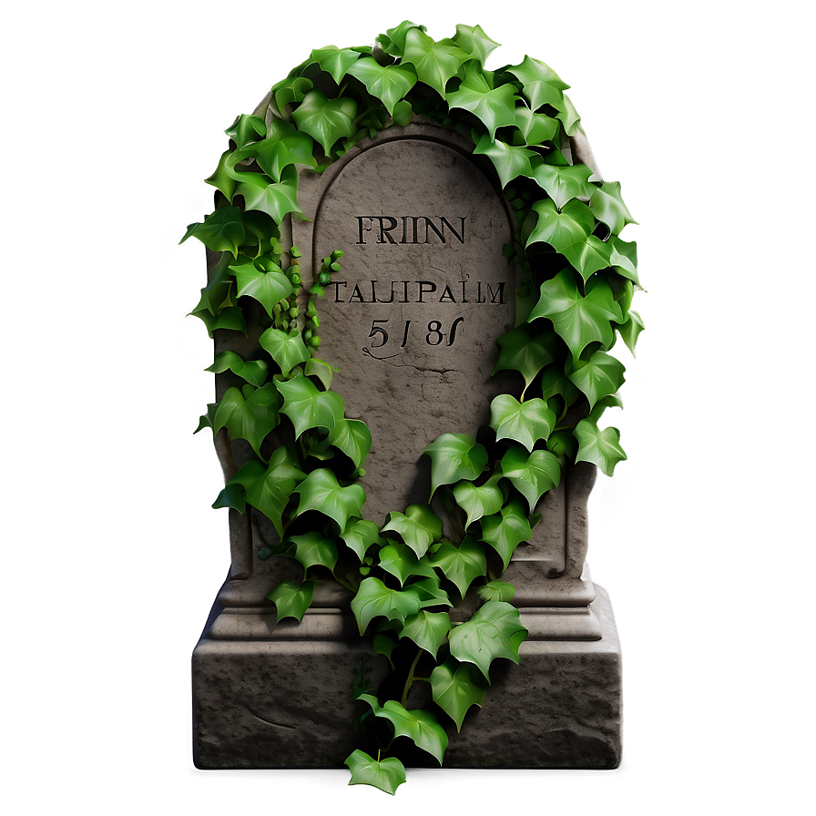 Tombstone With Ivy Png Qkx