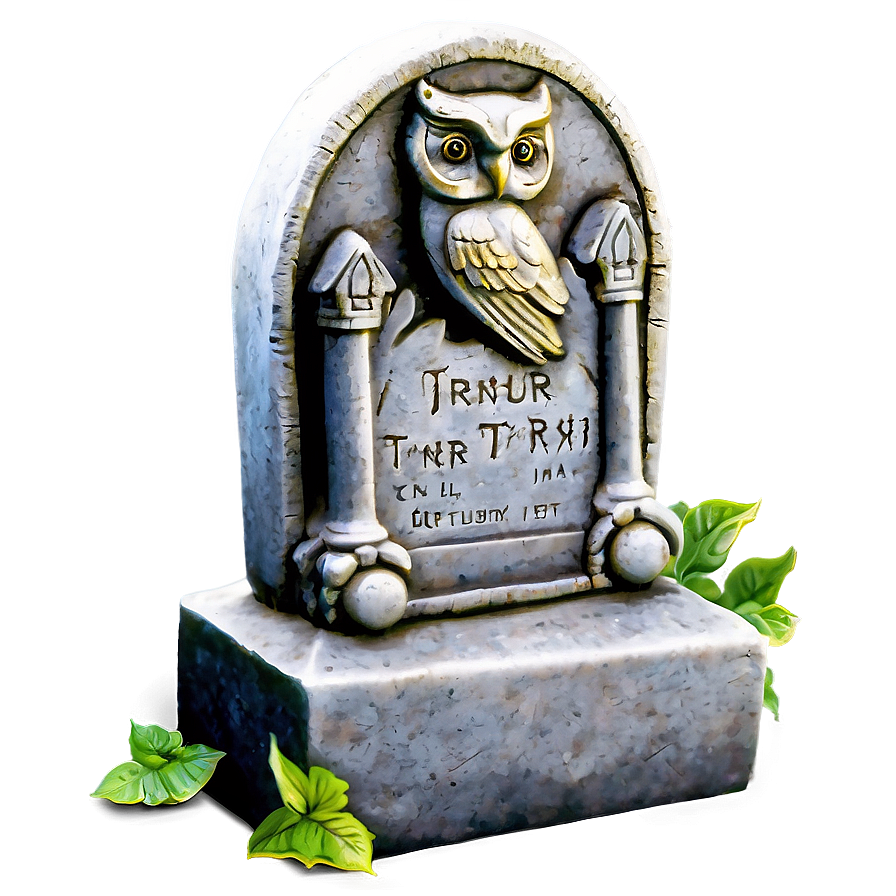 Tombstone With Owl Png Rym97