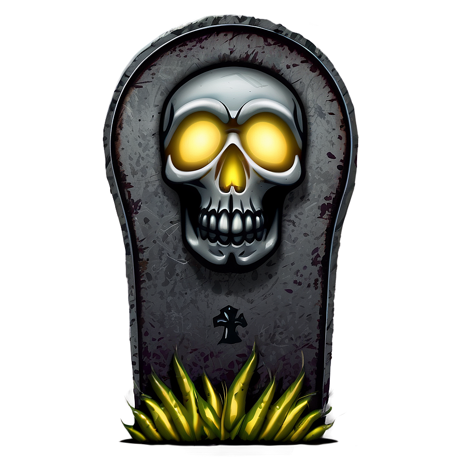 Tombstone With Skull Png 05252024