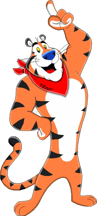 Tony The Tiger Pointing Up