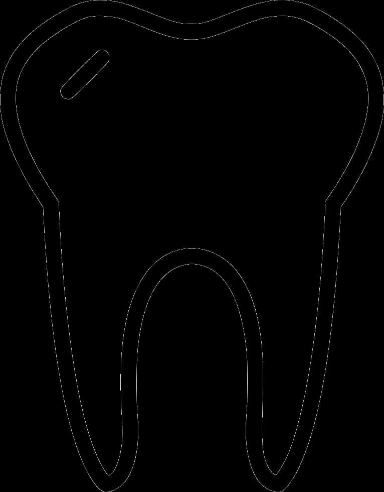 Tooth Outline Vector Art