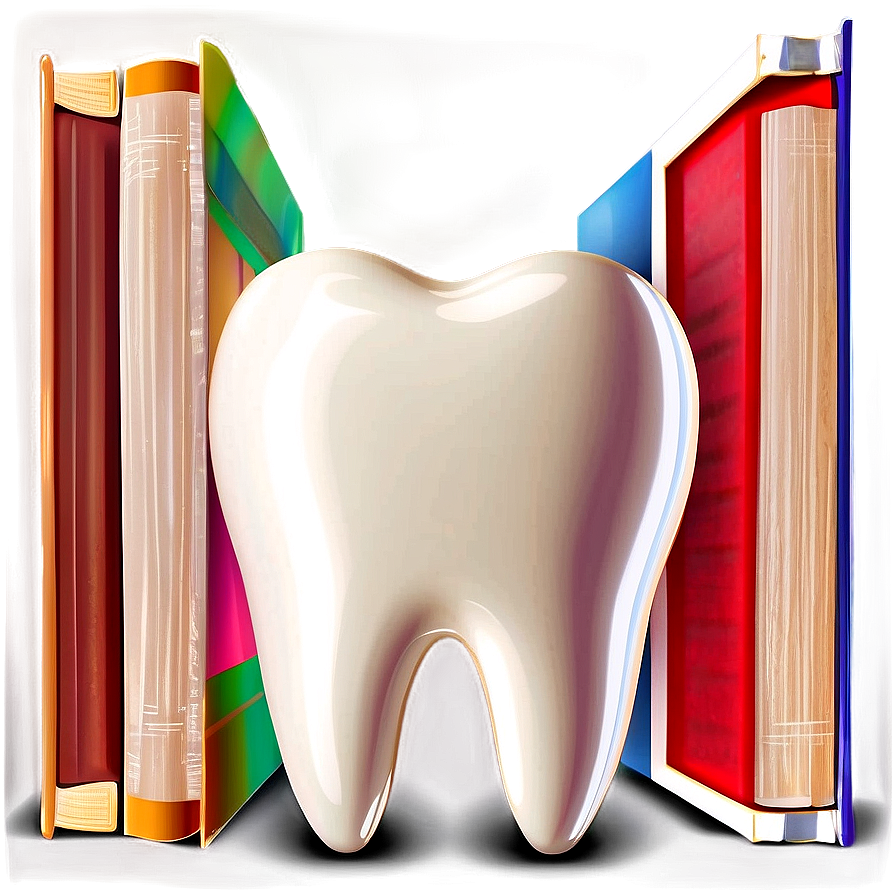 Tooth With Book Clipart Png Noq81