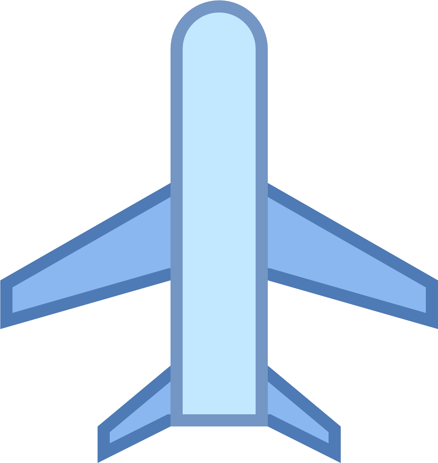 Top Down Airplane Graphic