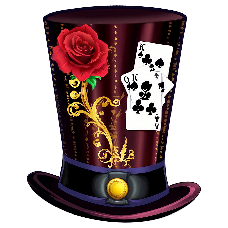 Top Hat With Cards Png (for Magician Themes Again) 46