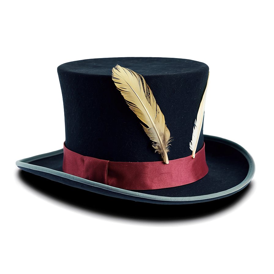 Top Hat With Feather Png 81