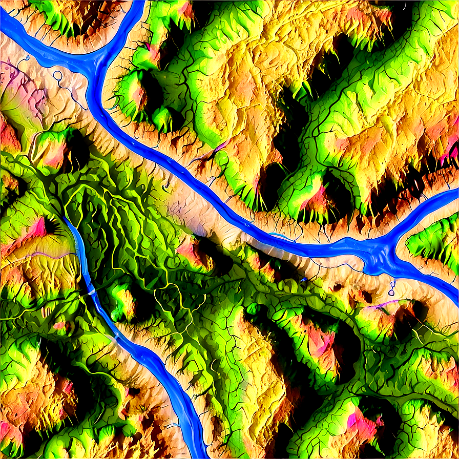 Topographic Map Png Dxg