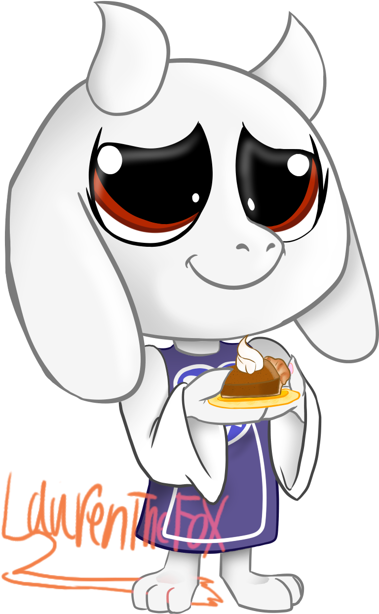 Toriel Holding Pie Illustration