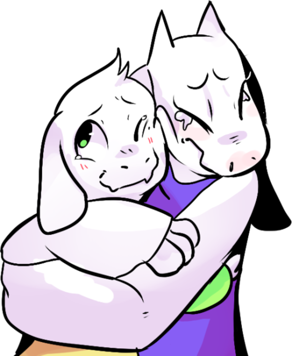 Torieland Asriel Hug Illustration