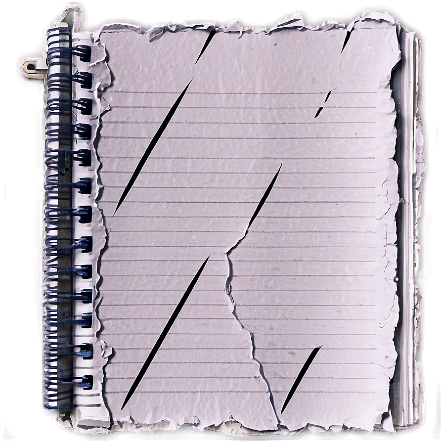 Torn Notebook Paper Edge Png Pti34