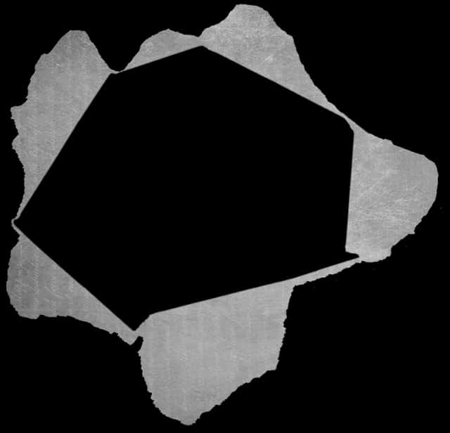 Torn Paper Revealing Black Space