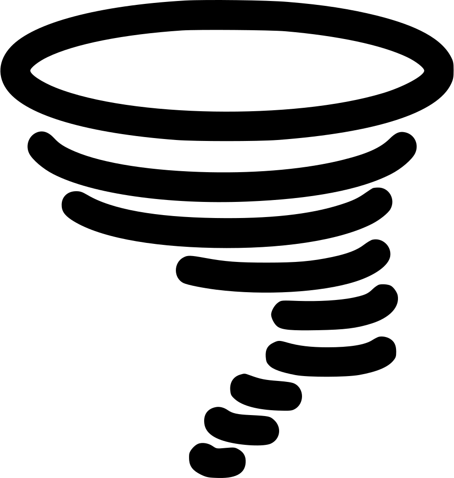 Tornado Icon Silhouette