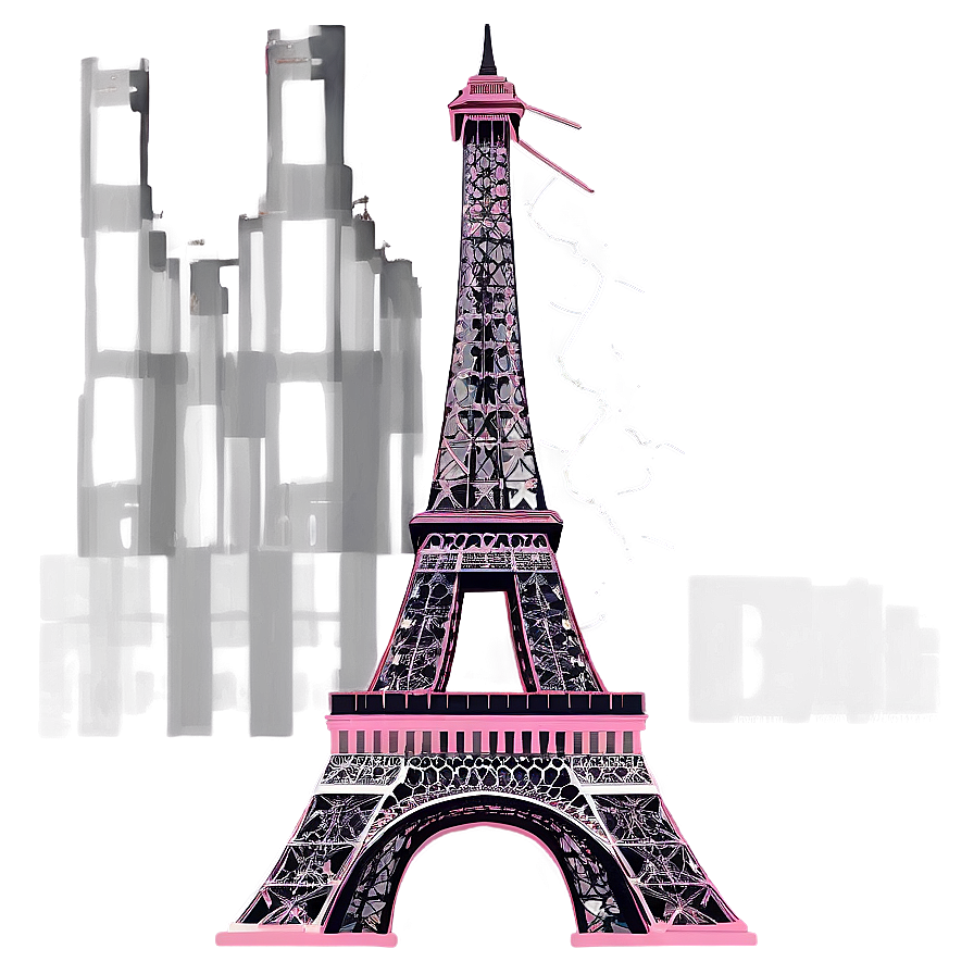 Torre Eiffel And Paris Skyline Png Noi