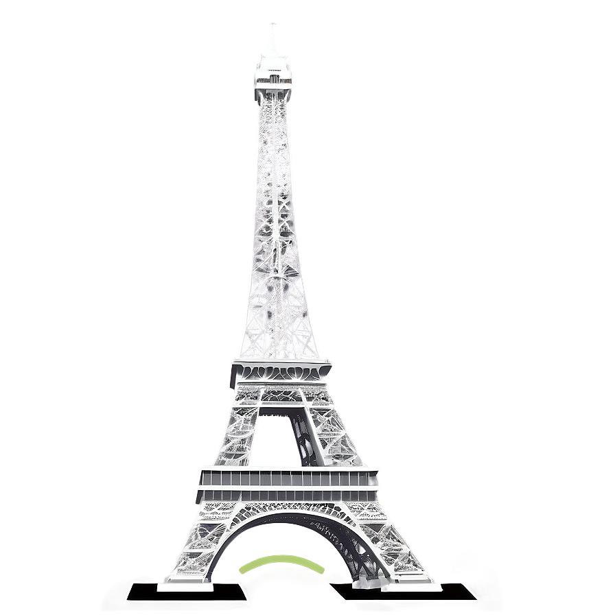 Torre Eiffel Street Perspective Png 06262024