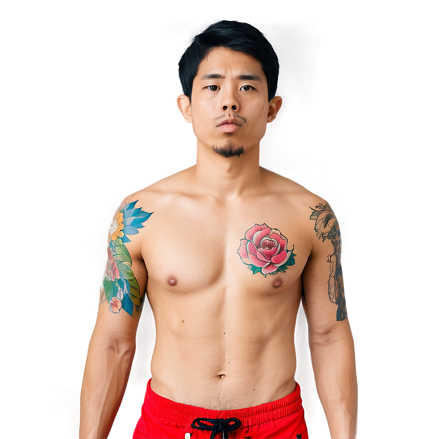 Torso With Tattoos Png 10