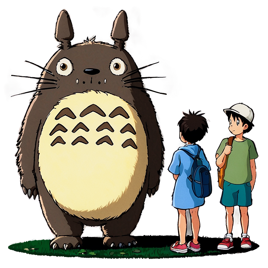 Totoro Bus Stop Scene Png Vgr69