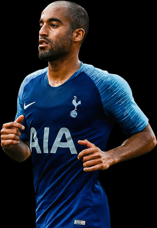 Tottenham Playerin Blue Jersey