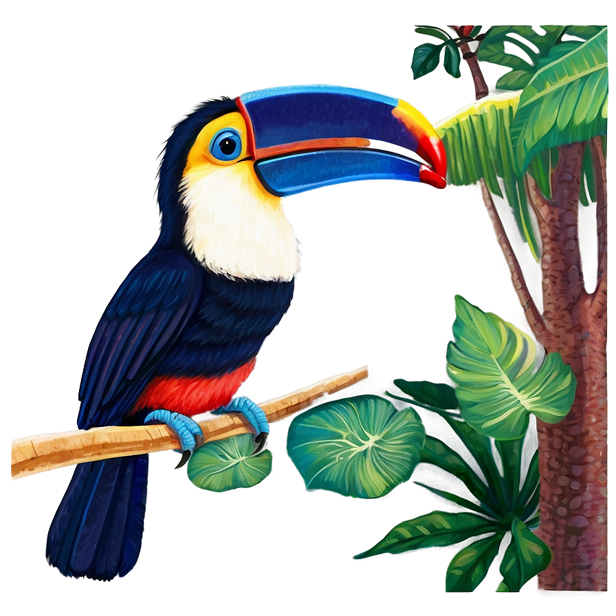 Toucan In Sunset Png 06112024