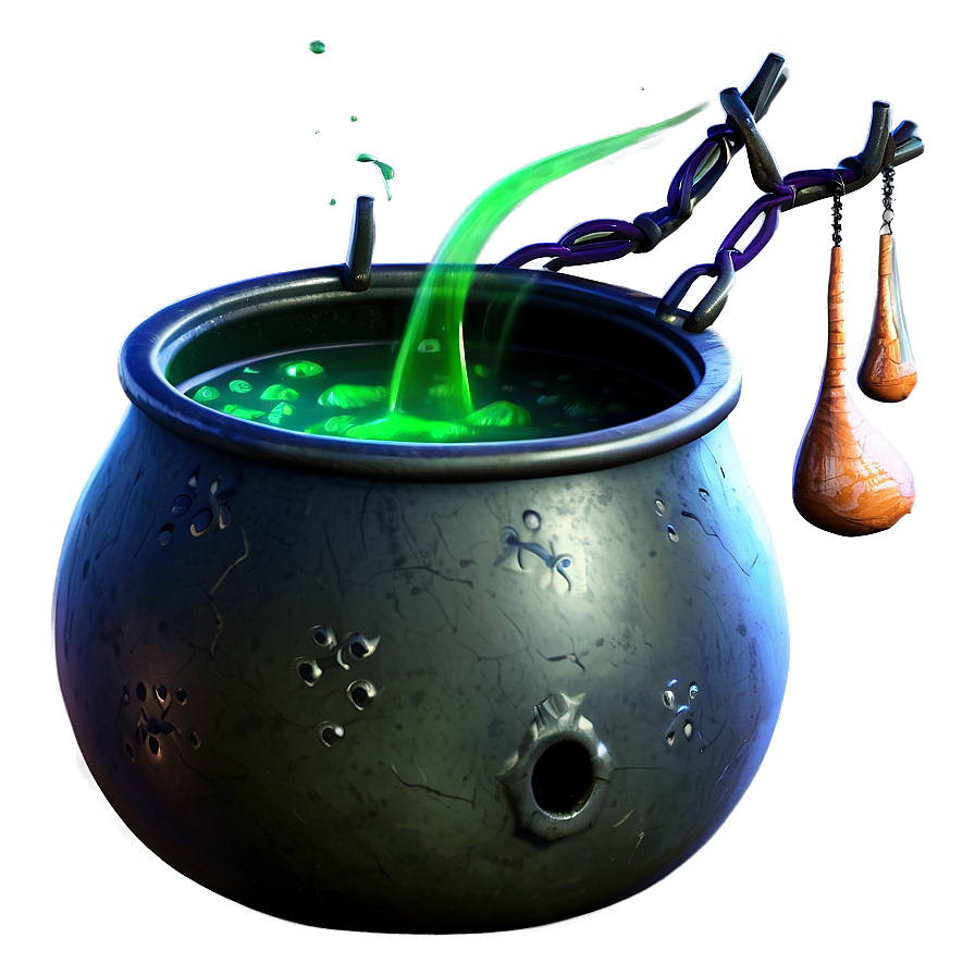 Toxic Potion Cauldron Png 25