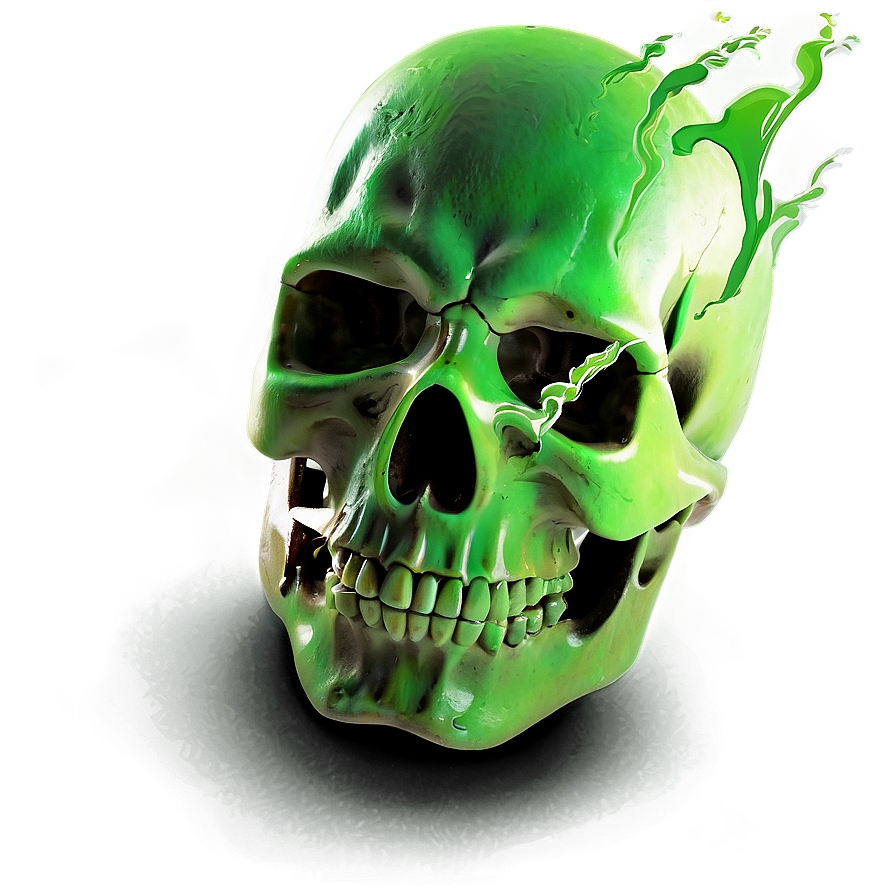 Toxic Skull Face Image Png 52