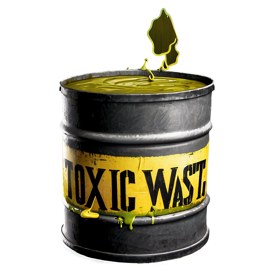 Toxic Waste Drum Spill Png Rak42