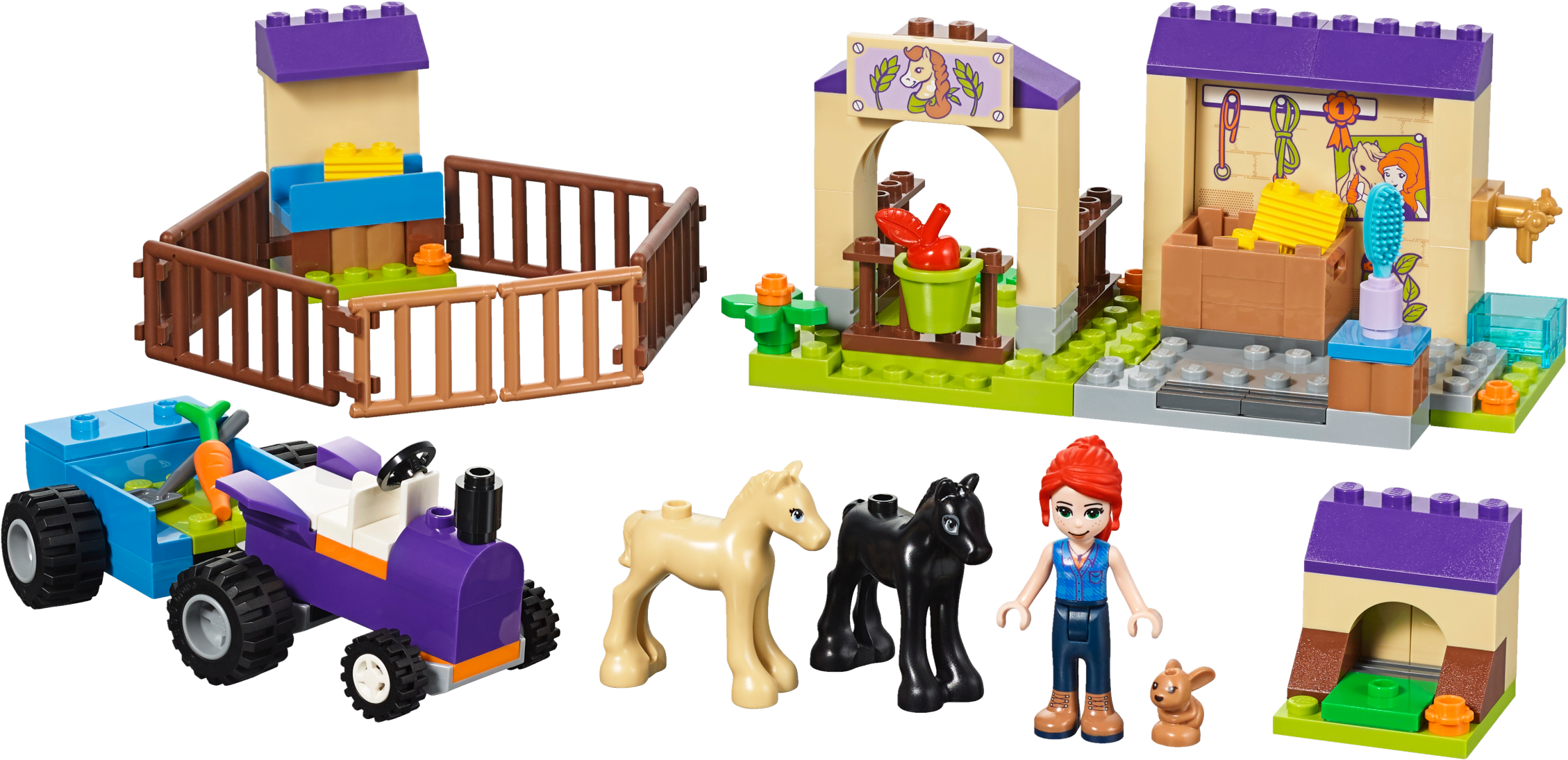 Toy Farm Playsetwith Foalsand Figures