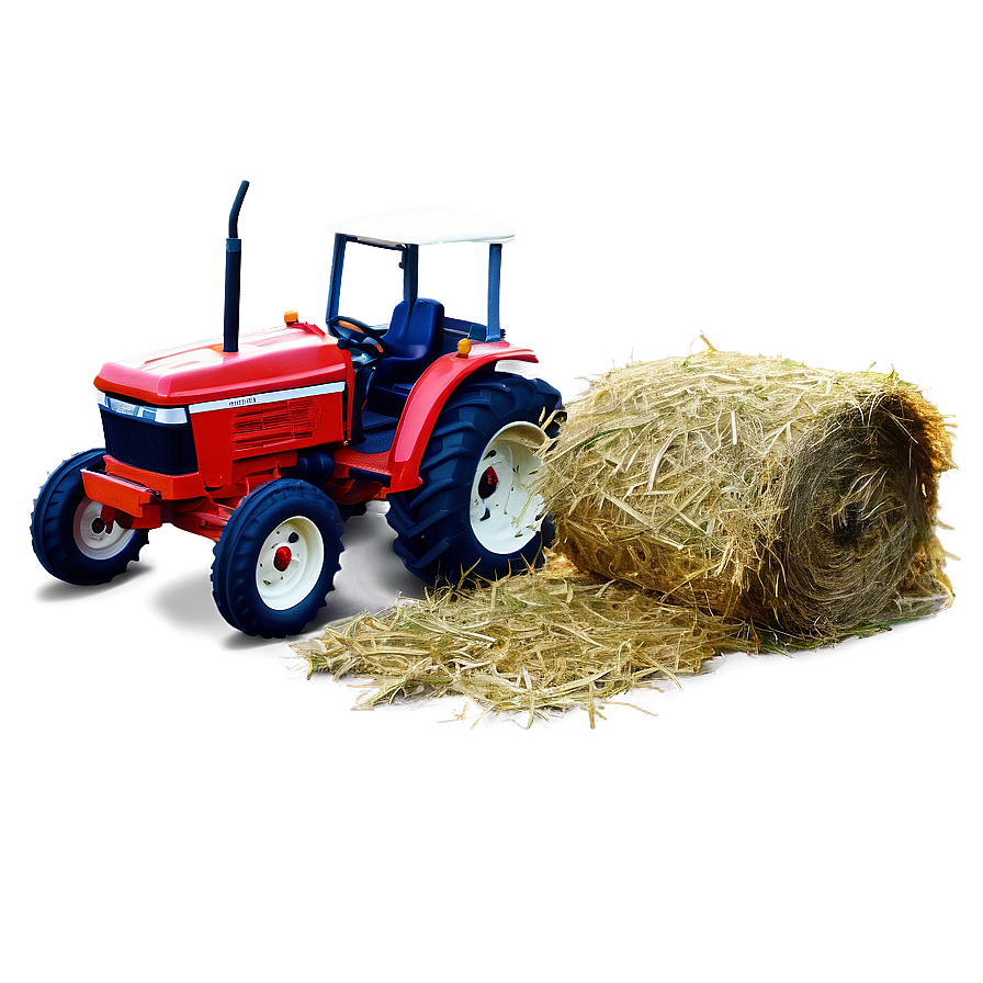 Tractor And Hay Png Gdt27