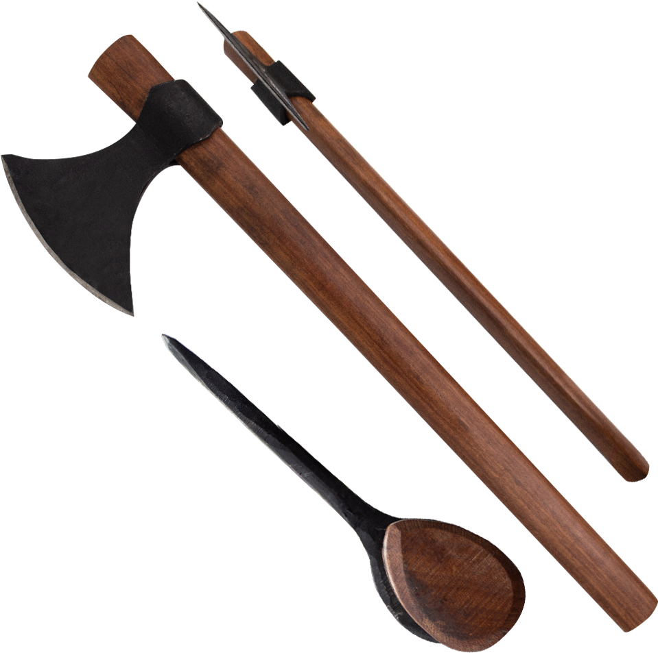 Traditional Axeand Wooden Tools