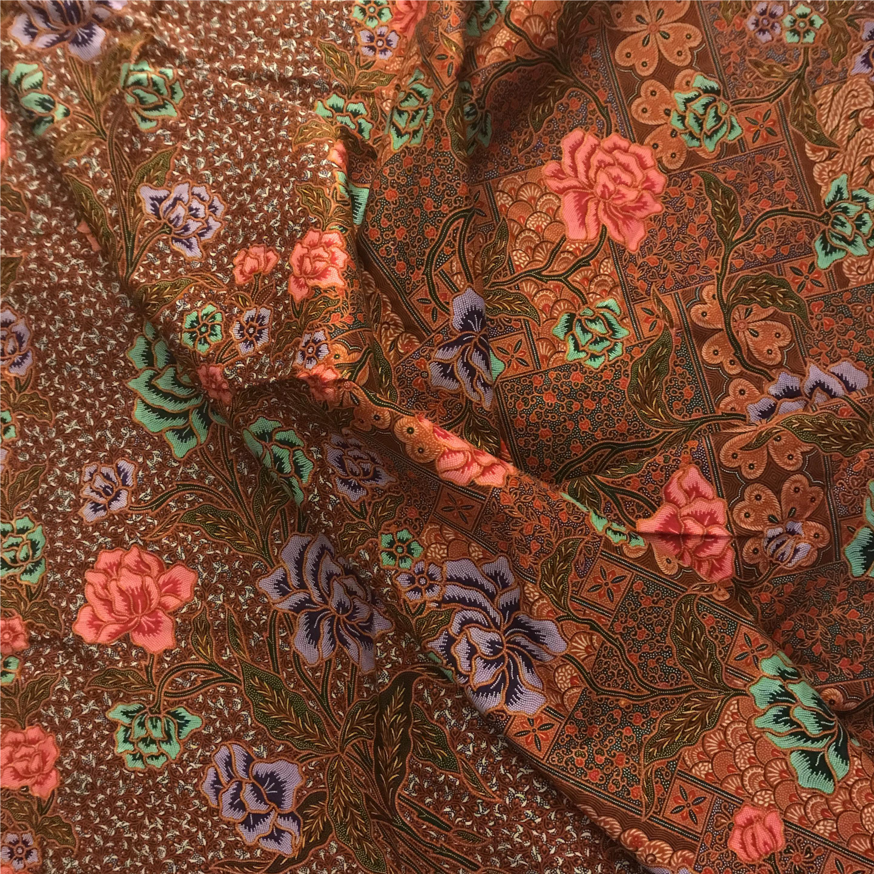 Traditional Batik Fabric Pattern