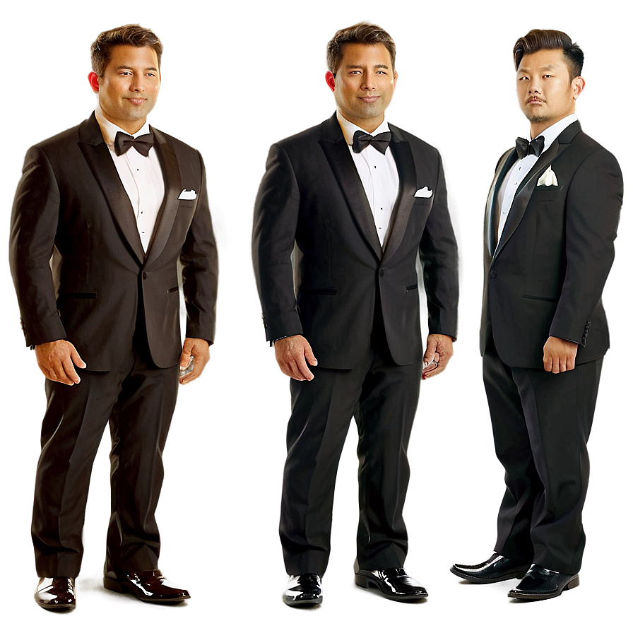 Traditional Black Tie Tuxedo Png 73