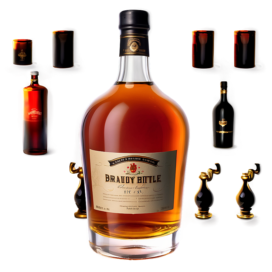 Traditional Brandy Bottle Png 06132024