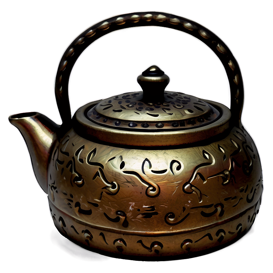 Traditional Bronze Teapot Png 06252024