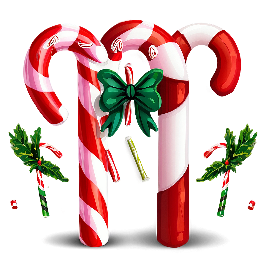 Traditional Candy Canes Png Xit