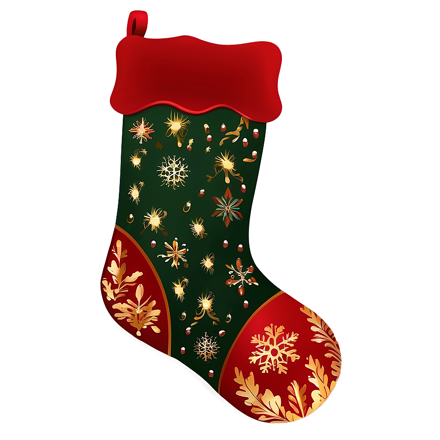 Traditional Christmas Stocking Png Tbi