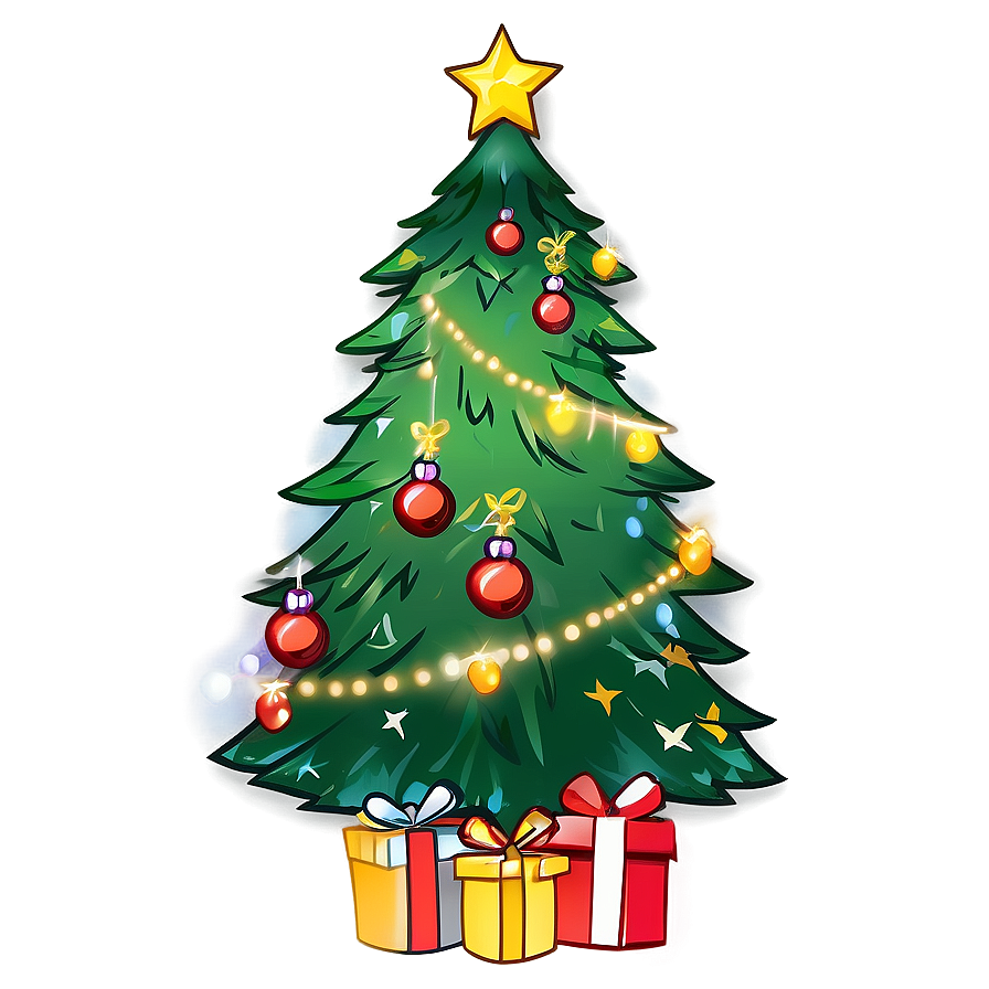 Traditional Christmas Tree Outline Png Fbd