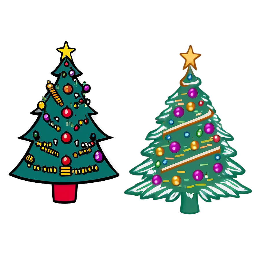 Traditional Christmas Tree Outline Png Qig77