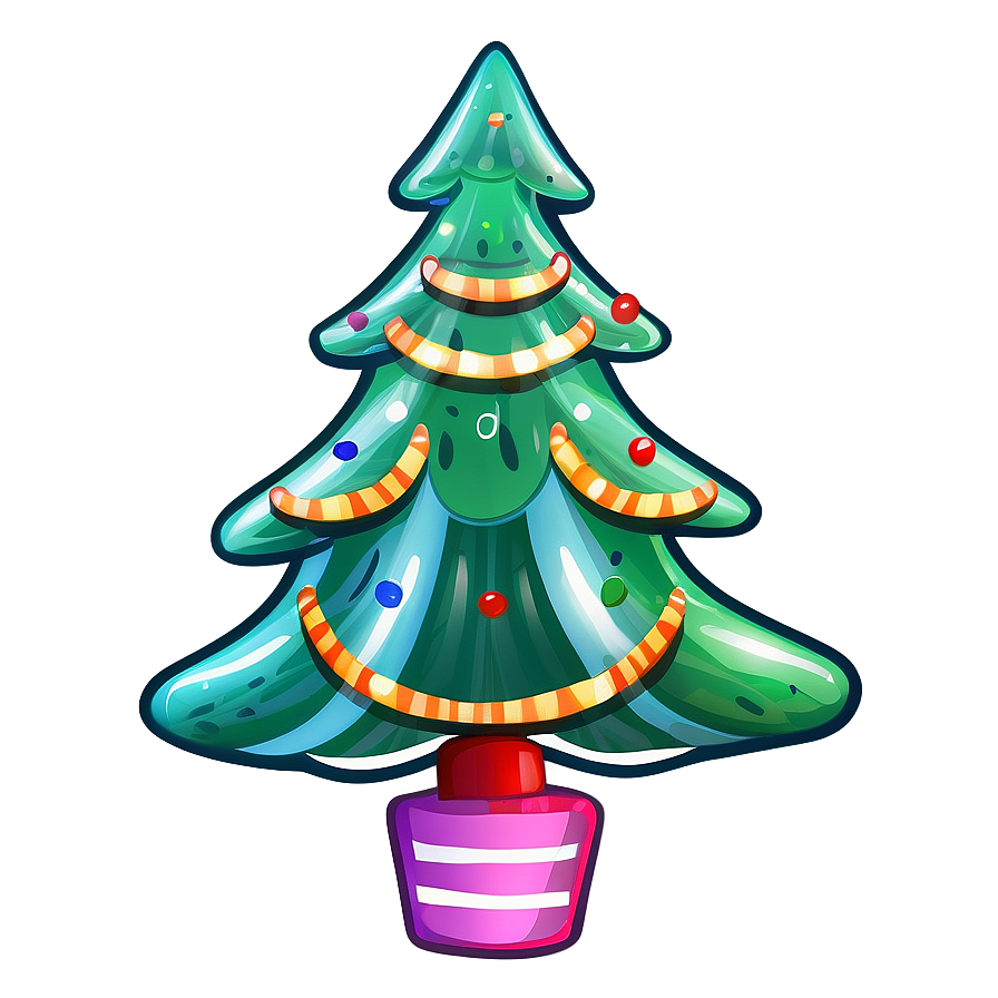 Traditional Cute Christmas Tree Png Wpr4