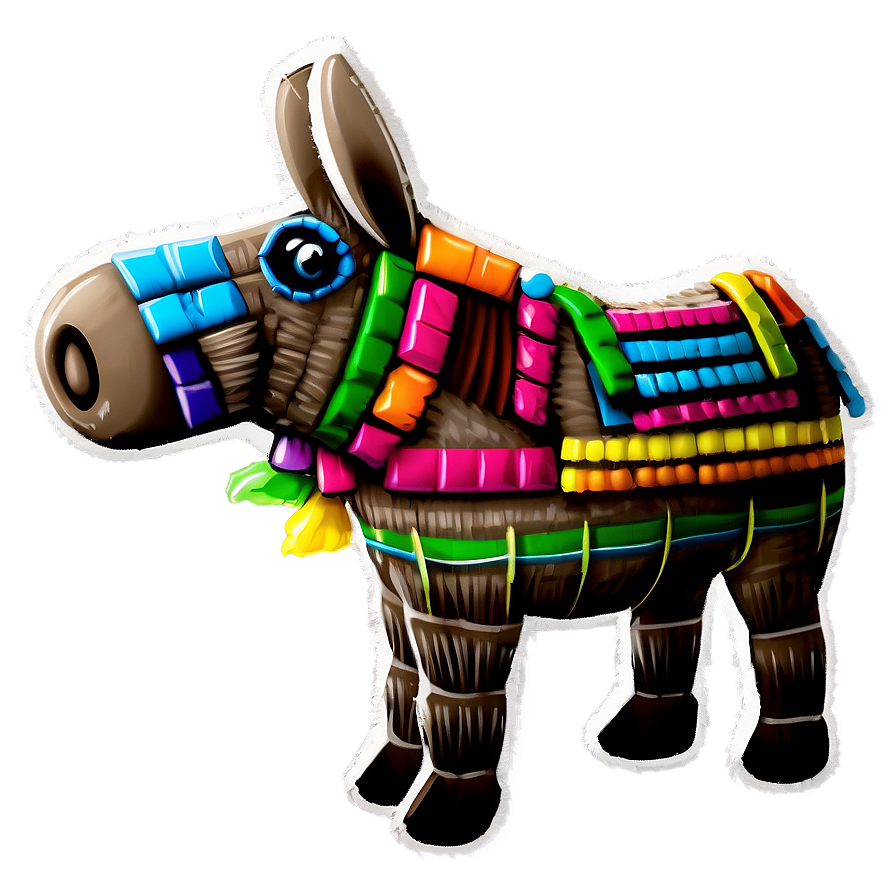 Traditional Donkey Pinata Png Ndg