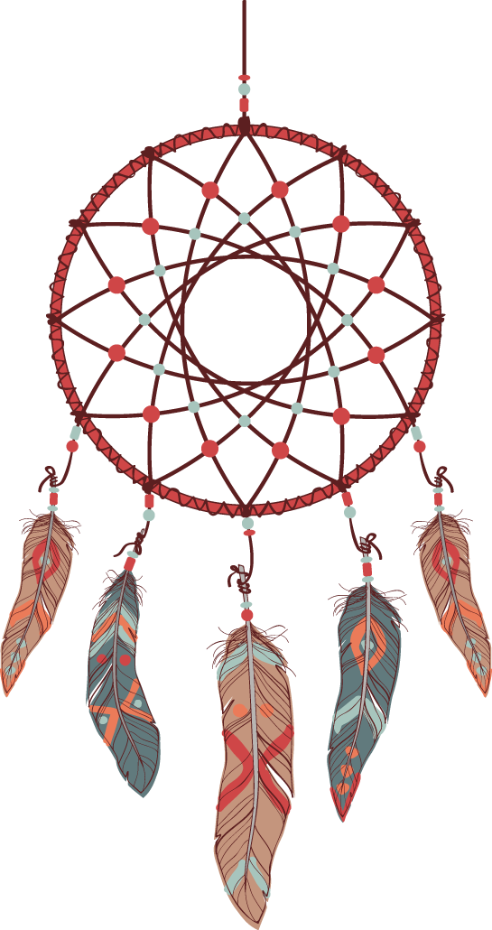 Traditional Dreamcatcher Illustration